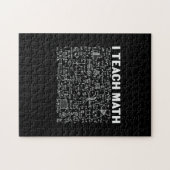 Math Teacher I Teach Math Legpuzzel (Horizontaal)
