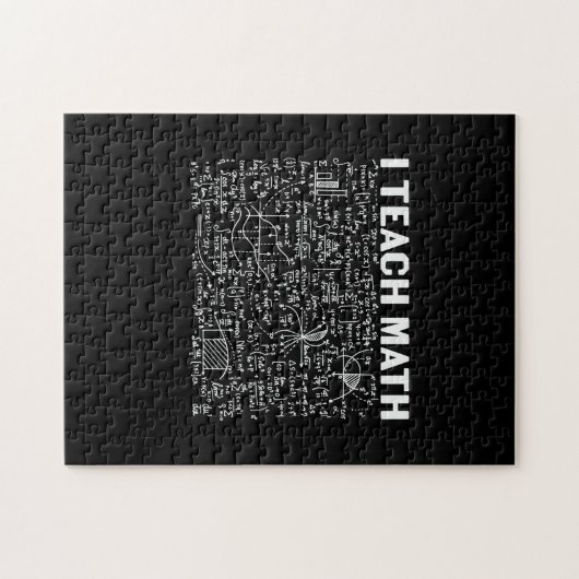 Math Teacher I Teach Math Legpuzzel (Horizontaal)