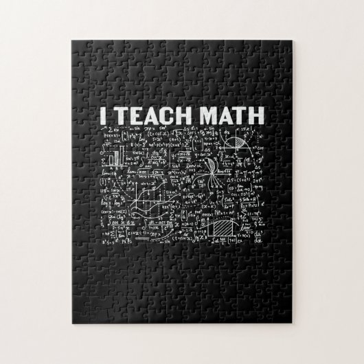 Math Teacher I Teach Math Legpuzzel (Verticaal)