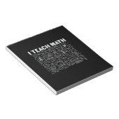 Math Teacher I Teach Math Notitieblok (Schuin)