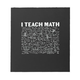 Math Teacher I Teach Math Notitieblok