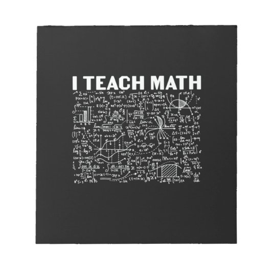 Math Teacher I Teach Math Notitieblok (Voorkant)