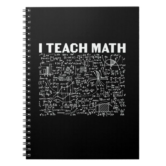 Math Teacher I Teach Math Notitieboek (Voorkant)