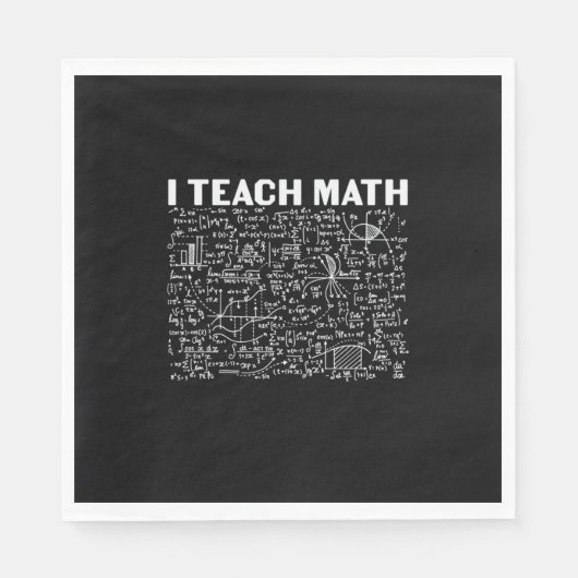 Math Teacher I Teach Math Servet (Voorkant)