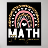 Math Teacher - Math Is My Jam Poster (Voorkant)