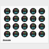 Math Teacher Math Is My Jam  Ronde Sticker (Vel)