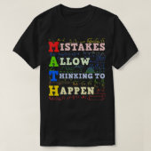 Math Teacher Math Student Mathematics T-shirt (Design voorkant)