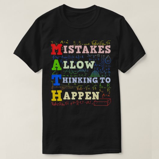 Math Teacher Math Student Mathematics  T-shirt (Design voorkant)