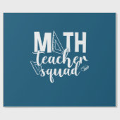 Math Teacher Math Teacher Squad Cadeaupapier (Vlak)