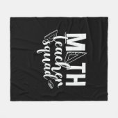 Math Teacher Math Teacher Squad Fleece Deken (Voorkant (Horizontaal))