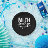Math Teacher Math Teacher Squad Papieren Bordje (Feest)