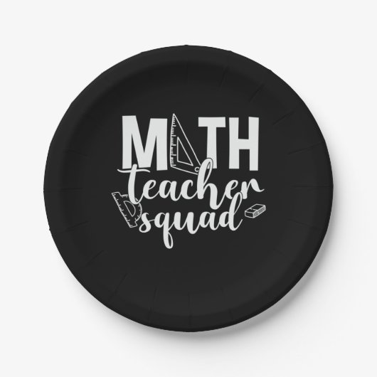 Math Teacher Math Teacher Squad Papieren Bordje (Voorkant)