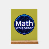 Math Teacher Math Whisperer Acryl Bord (Voorkant)