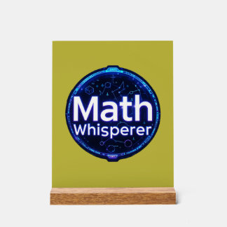 Math Teacher Math Whisperer Acryl Bord