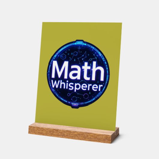 Math Teacher Math Whisperer Acryl Bord (Hoek)