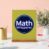 Math Teacher Math Whisperer Acryl Bord (Huwelijk)