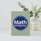 Math Teacher Math Whisperer Briefkaart (Staand voorkant)