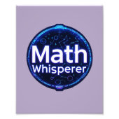 Math Teacher Math Whisperer Foto Afdruk (Voorkant)