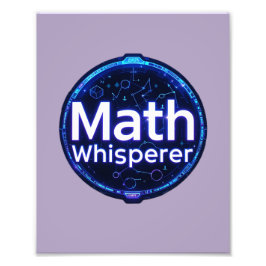 Math Teacher Math Whisperer Foto Afdruk
