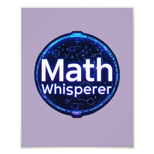 Math Teacher Math Whisperer Foto Afdruk (Voorkant)