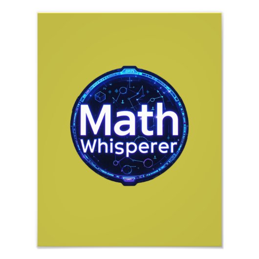 Math Teacher Math Whisperer Foto Afdruk (Voorkant)