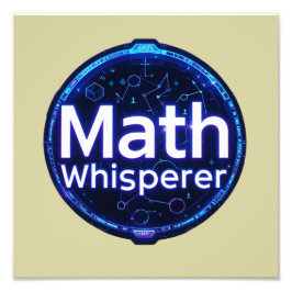Math Teacher Math Whisperer Foto Afdruk