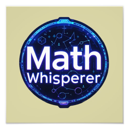 Math Teacher Math Whisperer Foto Afdruk (Voorkant)