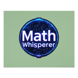 Math Teacher Math Whisperer Foto Afdruk