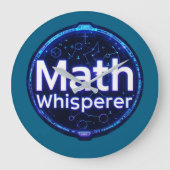 Math Teacher Math Whisperer Grote Klok (Voorkant)