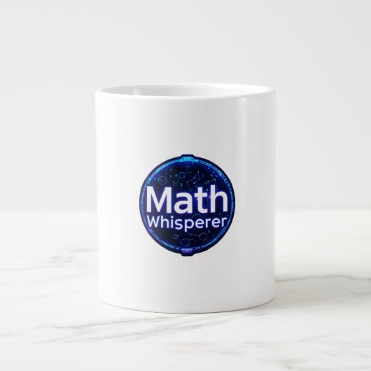 Math Teacher Math Whisperer Grote Koffiekop (Voorkant)