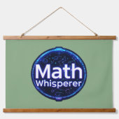 Math Teacher Math Whisperer Hangend Wandkleed (Voorkant)