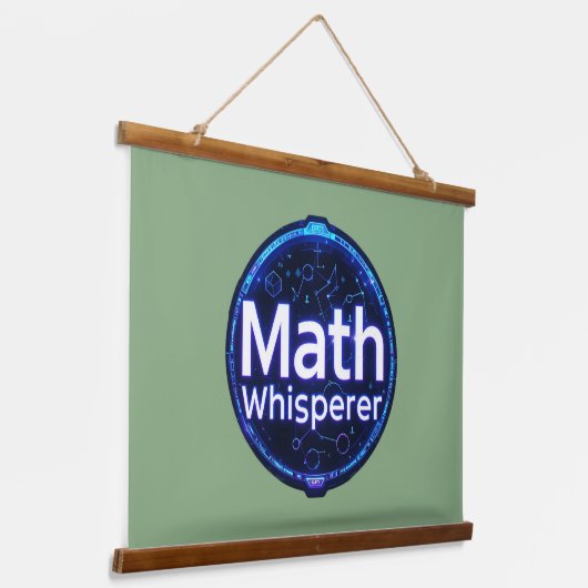 Math Teacher Math Whisperer Hangend Wandkleed (Gebogen)