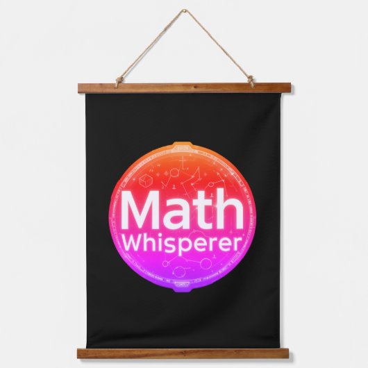 Math Teacher Math Whisperer Hangend Wandkleed (Voorkant 2)