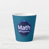 Math Teacher Math Whisperer Latte Mok (Voorkant)