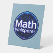 Math Teacher Math Whisperer Reclamebord Met Voetstuk (Voorkant)
