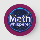 Math Teacher Math Whisperer Ronde Klok (Voorkant)