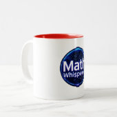 Math Teacher Math Whisperer Tweekleurige Koffiemok (Voorkant links)