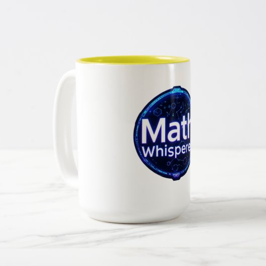 Math Teacher Math Whisperer Tweekleurige Koffiemok (Voorkant links)