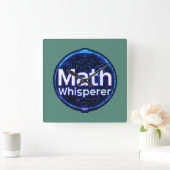 Math Teacher Math Whisperer Vierkante Klok (Huis)