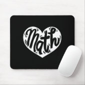 Math Teacher Student Love Valentine's Day  Muismat (Met muis)
