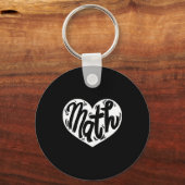 Math Teacher Student Love Valentine's Day Sleutelhanger (Voorkant)