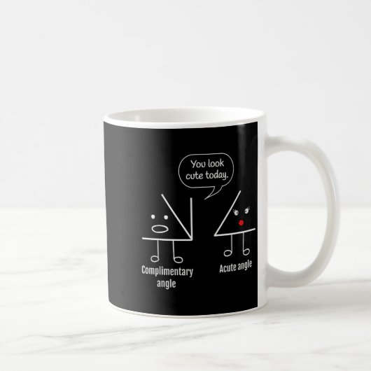 Math Teacher Tee - Complimentary Acute Angle Koffiemok (Rechts)