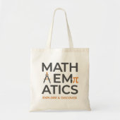 Math Teacher Typography Design Tote Bag (Voorkant)