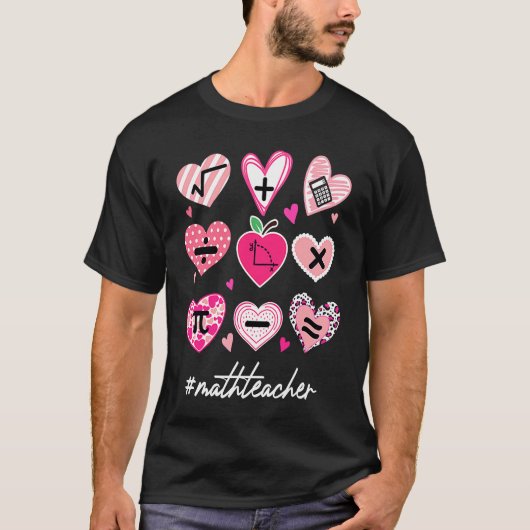 Math Teacher Valentine'S Day Pi Math T-shirt (Voorkant)