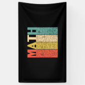 Math Teacher Vintage Math Definition Spandoek (Verticaal)