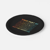 Math Teacher What Part Of Math Papieren Bordje (Gekanteld)