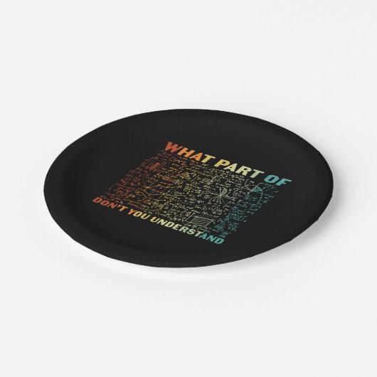 Math Teacher What Part Of Math Papieren Bordje (Gekanteld)