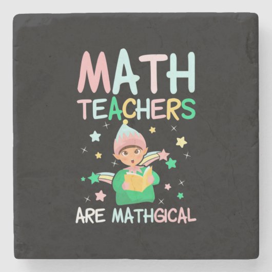 Math Teachers Are Mathgical Stenen Onderzetter (Voorkant)