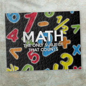 MATH THE ONLY SUBJECT THAT COUNTS LEGPUZZEL