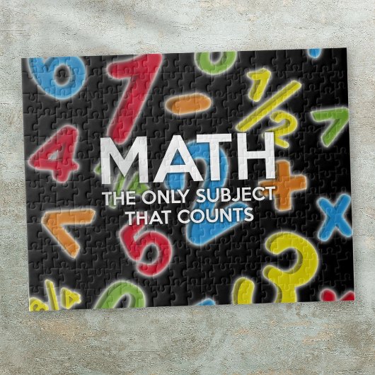 MATH THE ONLY SUBJECT THAT COUNTS LEGPUZZEL